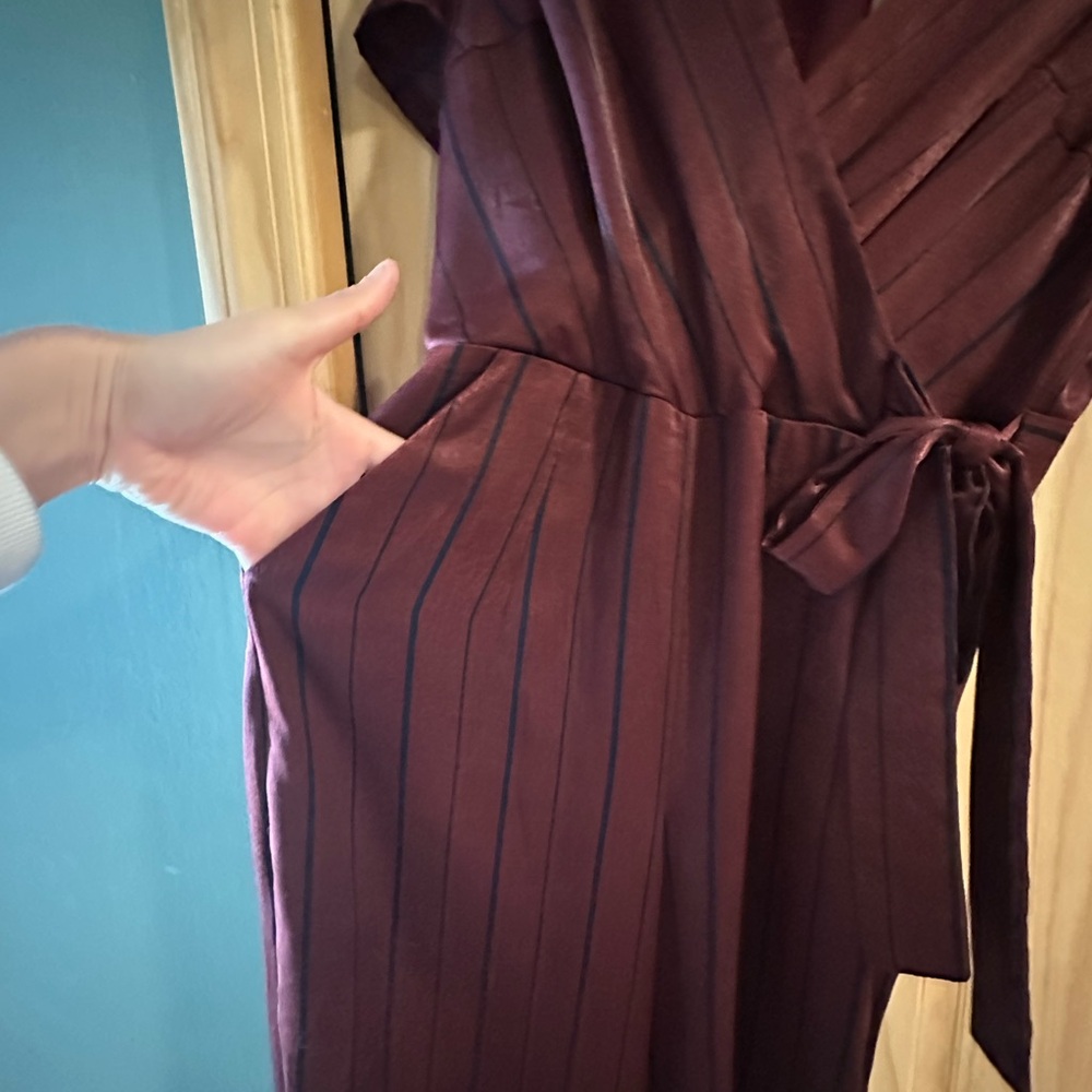 J.O.A. Burgundy Jumpsuit - Picture 8 of 10